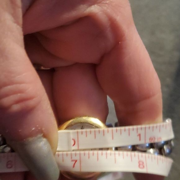 CYMA Oceana Club 14kt & Stainless Steel Womens Roman Numeral & Date Swiss Watch - Picture 6 of 8